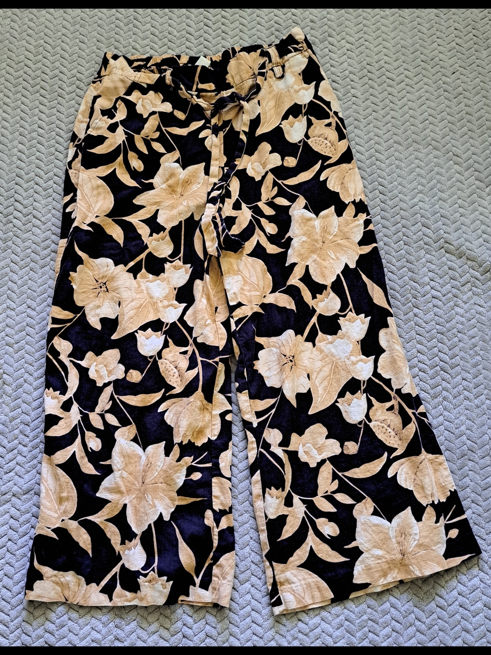 Joie Purple and Cream Floral Pants